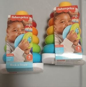 2 Fisher-Price Rock-a-Stack Toy - Multicolor